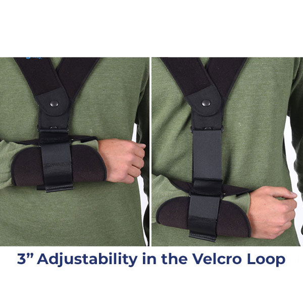 NuSling Magnetic-Arm-Sling-3-inch adjustable Velcro Loop