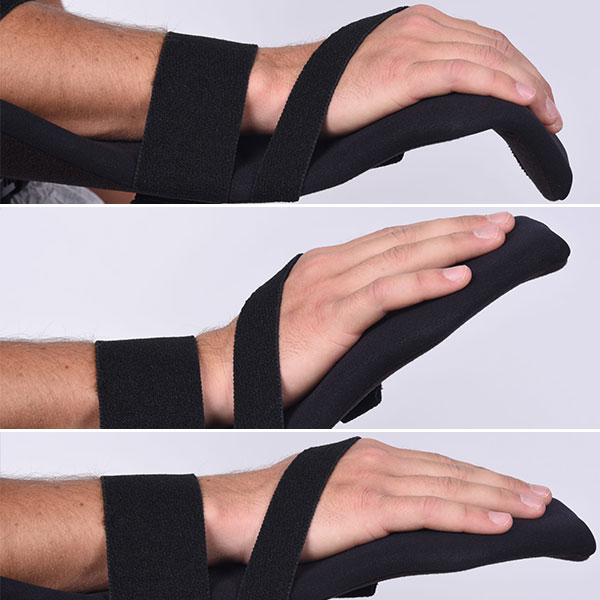 LuxArm Shoulder Subluxation Brace hand positions